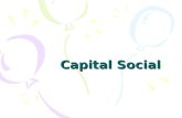 Capital Social. El concepto de Capital Social es una forma útil de pensar los recursos humanos que pueden estar disponibles para un programa de educación.