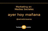Marketing en Medios Sociales ayer hoy mañana @salvadorsuarez.