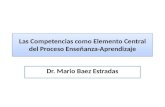 Las Competencias como Elemento Central del Proceso Enseñanza-Aprendizaje Dr. Mario Baez Estradas.