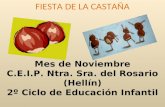 FIESTA DE LA CASTAÑA Mes de Noviembre C.E.I.P. Ntra. Sra. del Rosario (Hellín) 2º Ciclo de Educación Infantil.