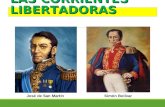 LAS CORRIENTES LIBERTADORAS José de San MartínSimón Bolívar.