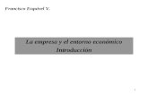 1 La empresa y el entorno económico Introducción Francisco Esquivel V.