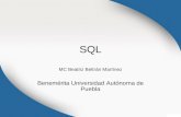 SQL MC Beatriz Beltrán Martínez Benemérita Universidad Autónoma de Puebla.
