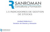 1.5 INDICADORES DE GESTION DE STOCKS Unidad Didáctica 1 Gestión de Stocks y Almacén.