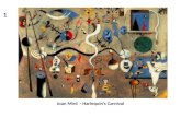 Joan Miró - Harlequin’s Carnival 1. Salvador Dali – La Persistencia de la Memoria 2.