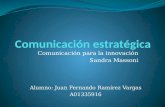 Comunicación para la innovación Sandra Massoni Alumno: Juan Fernando Ramírez Vargas A01335916.