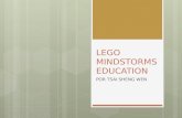 LEGO MINDSTORMS EDUCATION POR TSAI SHENG WEN. Ladrillo NXT: el cerebro controlado por ordenador del robot Mindstorms Sensor de tacto: permite al robot.