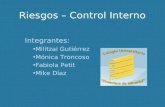 Riesgos – Control Interno Integrantes: Militzai Gutiérrez Mónica Troncoso Fabiola Petit Mike Díaz.