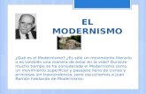 ¿Qué es el Modernismo? ¿Es sólo un movimiento literario o es también una manera de estar en la vida? Durante mucho tiempo se ha considerado el Modernismo.