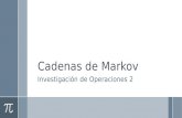 Cadenas de Markov Investigación de Operaciones 2.