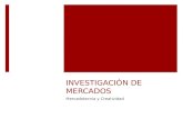 INVESTIGACIÓN DE MERCADOS Mercadotecnia y Creatividad.