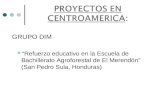 GRUPO DIM “Refuerzo educativo en la Escuela de Bachillerato Agroforestal de El Merendón” (San Pedro Sula, Honduras)