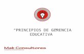 “PRINCIPIOS DE GERENCIA EDUCATIVA”. I. ¿Qué es la GERENCIA EDUCATIVA?