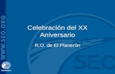 Celebración del XX Aniversario R.O. de El Planerón.