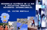 DESARROLLO HISTÓRICO DE LA RSE E INICIATIVAS MUNDIALES, REFERENTES INTERNACIONALES. DR. VICTOR MONTILLA.