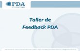 Taller de Feedback PDA ¿Qué es el PDA Assessment?