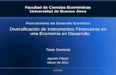 FCE-UBA 1 Facultad de Ciencias Económicas Universidad de Buenos Aires Financiamiento del Desarrollo Económico Diversificación de Instrumentos Financieros.