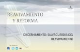REAVIVAMIENTO Y REFORMA DISCERNIMIENTO: SALVAGUARDIA DEL REAVIVAMIENTO Julio – Setiembre 2013.