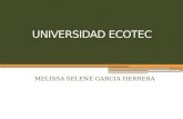 UNIVERSIDAD ECOTEC MELISSA SELENE GARCIA HERRERA.