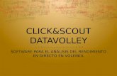CLICK&SCOUT DATAVOLLEY SOFTWARE PARA EL ANÁLISIS DEL RENDIMIENTO EN DIRECTO EN VOLEIBOL.