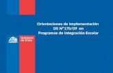 Orientaciones de Implementación DS Nº170/09 en Programas de Integración Escolar.