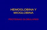 HEMOGLOBINA Y MIOGLOBINA PROTEINAS GLOBULARES. HEMOGLOBINA Y MIOGLOBINA  Hemoproteinas  Grupo especializado de proteínas que contienen el grupo prostético.