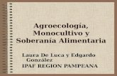 Agroecología, Monocultivo y Soberanía Alimentaria Laura De Luca y Edgardo González IPAF REGION PAMPEANA.