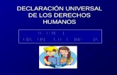 DECLARACIÓN UNIVERSAL DE LOS DERECHOS HUMANOS 20 DE NOVIEMBRE: DÍA MUNDIAL DE LA INFANCIA.
