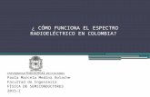 ¿ CÓMO FUNCIONA EL ESPECTRO RADIOELÉCTRICO EN COLOMBIA? Paola Marcela Medina Botache Facultad de Ingeniería FÍSICA DE SEMICONDUCTORES 2015-I.