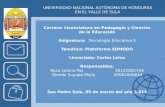 UNIVERSIDAD NACIONAL AUTÓNOMA DE HONDURAS EN EL VALLE DE SULA Carrera: Licenciatura en Pedagogía y Ciencias de la Educación Asignatura: Tecnología Educativa.