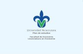 Plan de estudios Facultad de Economía Licenciatura en Economía.
