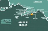 AMALFI ITALIA Amalfi es una comuna y arquidiócesis de la región de Campania, Italia, situada a la orilla del Golfo de Salerno, a unos 40 Km. de Nápoles.