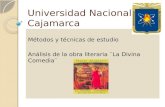 Universidad Nacional De Cajamarca Métodos y técnicas de estudio Análisis de la obra literaria ¨La Divina Comedia¨