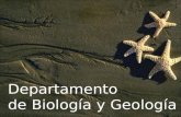 Departamento de Biología y Geología. Conocer el medio natural que nos rodea Aprender a respetar la naturaleza Conocer la composición y funcionamiento.