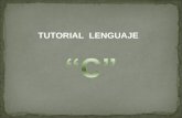 TUTORIAL LENGUAJE. INTRODUCCIÓN El lenguaje C fue inventado e implementado por primera vez por Dennis Ritchie en un DEC PDP-11 en Bell Laboratories. Es.