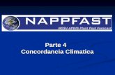 Parte 4 Concordancia Climatica. Clima concordantes A diferencia de otros modelos en NAPPFAST, la concordancia climatica, crea modelos a partir de la distribución.