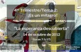Estudios Bíblicos Lifeway ® 4 to Trimestre/Tema 2: ¡Es un milagro! “La esperanza descubierta” 14 de octubre de 2012 (Lucas 7:1-17) Iglesia Bíblica Bautista.
