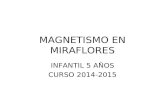 MAGNETISMO EN MIRAFLORES INFANTIL 5 AÑOS CURSO 2014-2015.