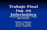 Trabajo Final Ing. en Informática Extensiones de Audio y Video para Moodle Pienovi, Federico Servente, Guido Ventre, Alejandro.