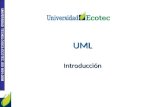 UML Introducción. Qué es UML. El lenguaje unificado de modelado o UML (Unified Modelillg lenguage) es el sucesor de la oleada de métodos de análisis y.