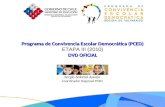 Programa de Convivencia Escolar Democrática (PCED) E TAPA III (2010) DVD O FICIAL Sergio Salamó Asenjo Coordinador Regional PCED.