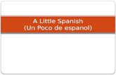 A Little Spanish (Un Poco de espanol). Numbers (1-30)