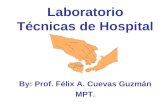 Laboratorio Técnicas de Hospital By: Prof. Félix A. Cuevas Guzmán MPT.