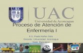 Proceso de Atención de Enfermería I E.U. Paula Núñez Soto Docente Universidad Aconcagua Sede Rancagua.