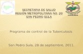 Programa de control de la Tuberculosis San Pedro Sula, 28 de septiembre, 2011.