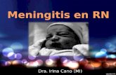 Dra. Irina Cano (MI). DEFINICIÓN Es la inflamación de las meninges y el encéfalo que se produce en el período neonatal.