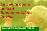 La célula como unidad fundamental de la vida Dra. JUDITH GARCIA DE RODAS.