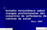 Estudio AstraZéneca sobre riesgos profesionales del colectivo de enfermería de centros de salud Mayo 2004.