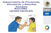 Subsecretaria de Prevención, Vinculación y Derechos Humanos BULLYING (ACOSO ESCOLAR)