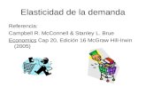 Elasticidad de la demanda Referencia: Campbell R. McConnell & Stanley L. Brue Economics Cap 20, Edición 16 McGraw Hill-Irwin (2005)